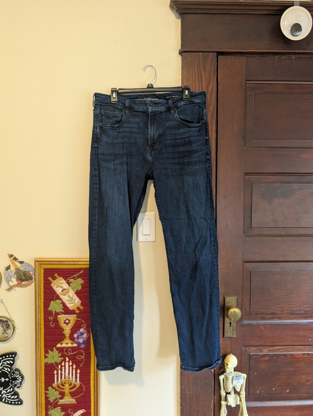 Guess Eco Mason Men's Regular-Fit Straight Jeans Size 33 Dark Wash